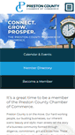 Mobile Screenshot of prestonchamber.com